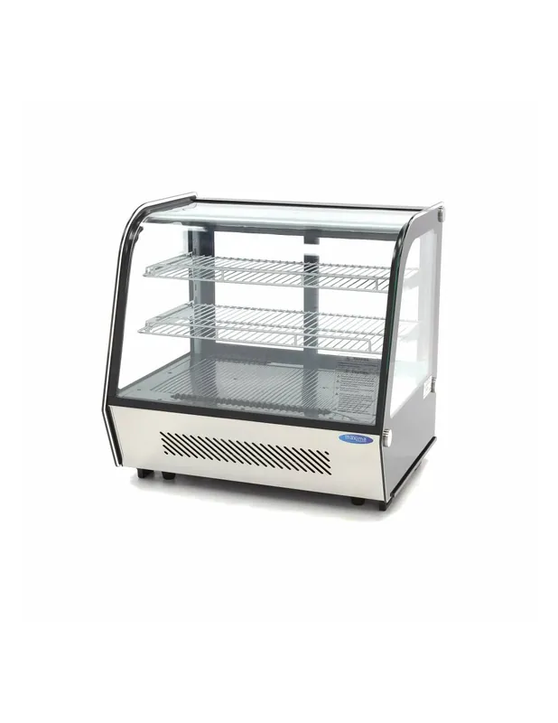 Gros Lot Vitrine réfrigérée positive à gâteaux - 120 L - portes coulissantes arrière | Maxima - 09400845