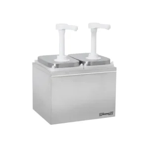 Pompe à sauce double 2 x 2 L | Casselin - CPSN22L Haute Qualité