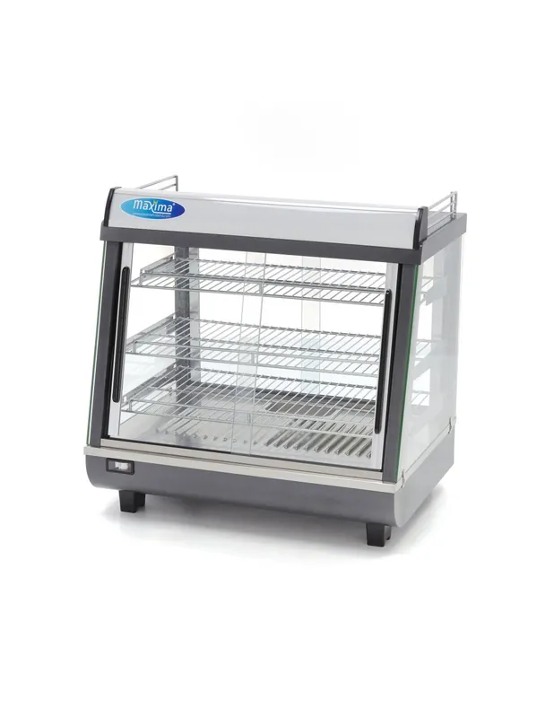 Vitrine chaude - 96 L - 67,5 cm - 3 étagères | Maxima - 09400785 Commande En Gros