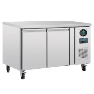 Table réfrigérée négative centrale GN 1/1 profondeur 700 - 2 portes - Série U | Polar - G599 Meilleur Choix