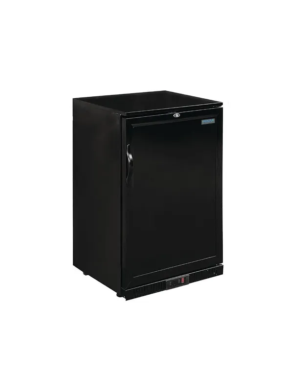 Arrière-bar une porte pleine noir Série G 900mm 138L | Polar - GL015 Achetez Aujourd’hui