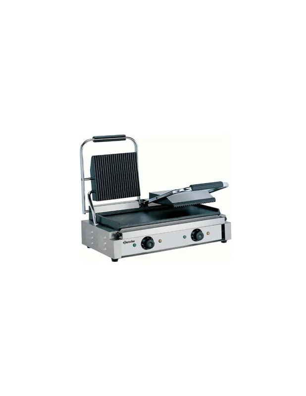 Grill contact électrique double plaques rainurée/lisse | Bartscher - A150673 Original