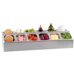Authentique Support pour 12 bacs GN 1/6 - 2 rangs | Casselin - CSBG1216R