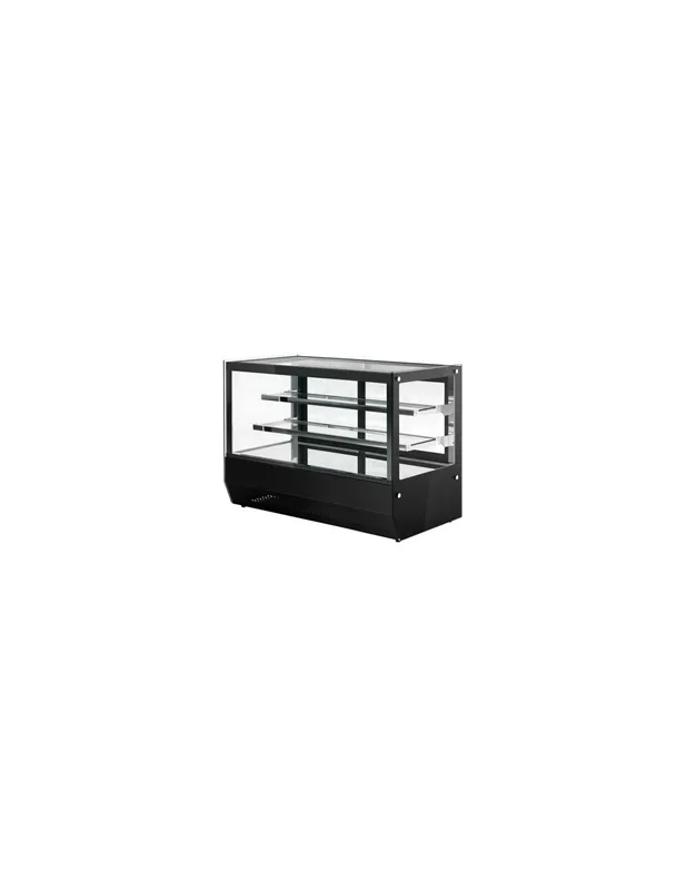 Achetez Aujourd’hui Vitrine réfrigérée positive à poser noire avec vitre droite - 160 L
