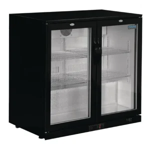 Produit De Marque Arrière-bar deux portes pivotantes Série G noir 208L | Polar - GL002