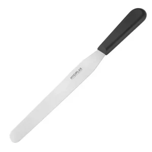 Couteau spatule à lame droite noir 255mm | Hygiplas - D406 Super Prix
