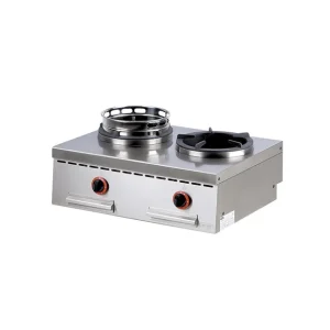 Tendance Wok à gaz de table 2 brûleurs - 2 x 13 kW | Nayati - AHA0013
