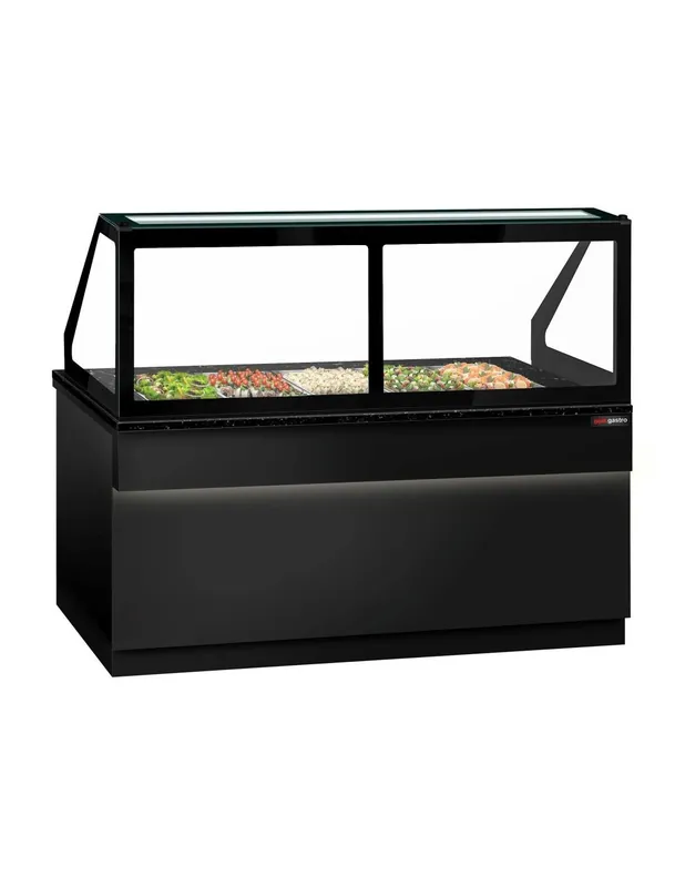 Promotion Saisonnière Saladette TORONTO - L2000 mm - Noire - 3 portes - 5x GN 1/1 - P900