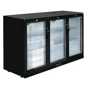 Populaire Arrière-bar trois portes pivotantes Série G noir 320L | Polar - GL014