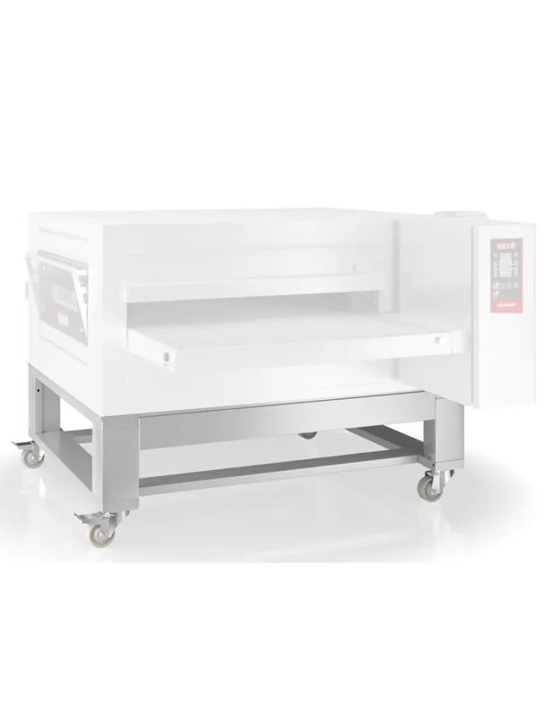 Support avec roulettes pour 1 ou 2 fours convoyeur électrique - Synthesis 12/100 | Zanolli - BASE-SYNTHESIS12100E-1-2MC Remise
