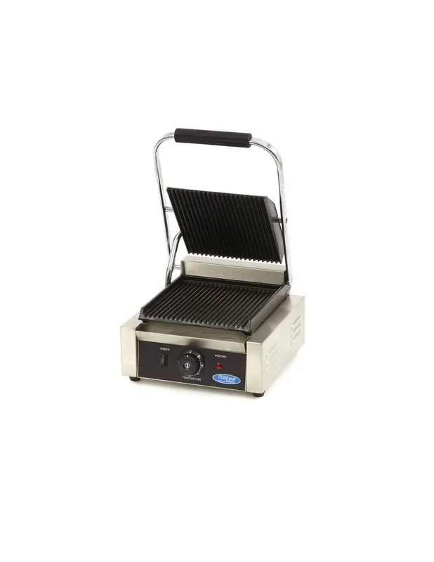 Livraison Mondiale Grill contact - rainuré - plaque de gril simple - 22 cm | Maxima - 09300430