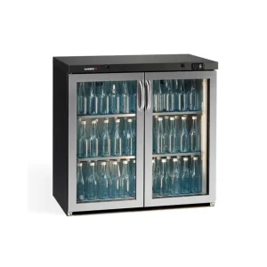Produit De Marque Arrière-bar 2 portes battantes vitrées 215L - H 840mm | Gamko - LG3/250GCS
