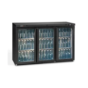 Arrière-bar 3 portes battantes vitrées 333L - H 840mm | Gamko - LG3/315G Satisfait Ou Remboursé