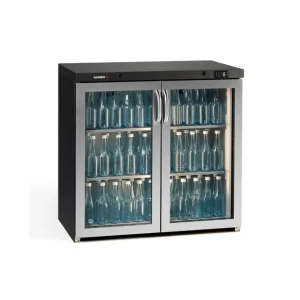 Arrière-bar 2 portes battantes vitrées 215L - H 900mm | Gamko - MG3/250GCS Satisfait Ou Remboursé