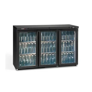 Commander Maintenant Arrière-bar 3 portes battantes vitrées 326L - H 900mm | Gamko - MG3/315G
