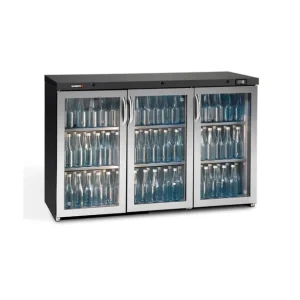Exclusif Arrière-bar 3 portes battantes vitrées 326L - H 900mm | Gamko - MG3/315GCS