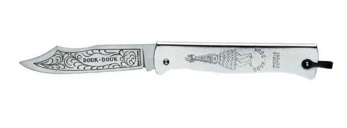 Livraison Gratuite Couteau Pliant Douk - Douk - Manche chrome - lame 9,3 cm