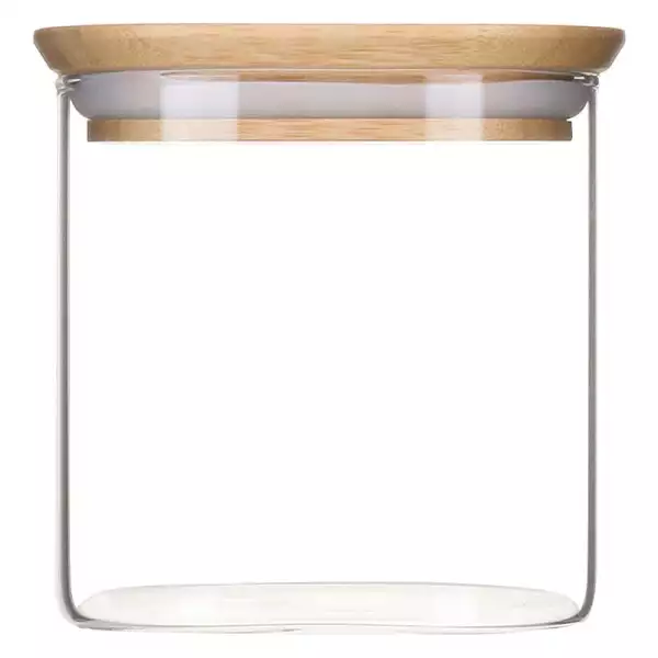 Set de 3 Boîtes Carrées en Verre Couvercle Bambou Pebbly Nouvelle Collection
