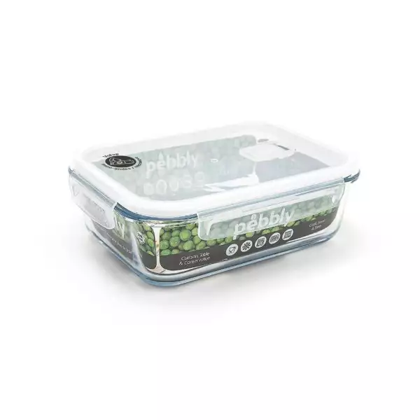 Acheter En Ligne Boîte Hermétique Rectangulaire en Verre Pebbly 1,5 litre
