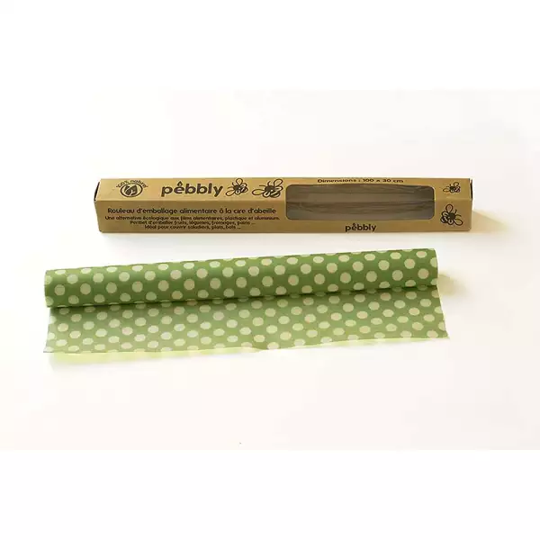 Acheter En Ligne Rouleau d'emballage alimentaire cire d"abeille Pebbly