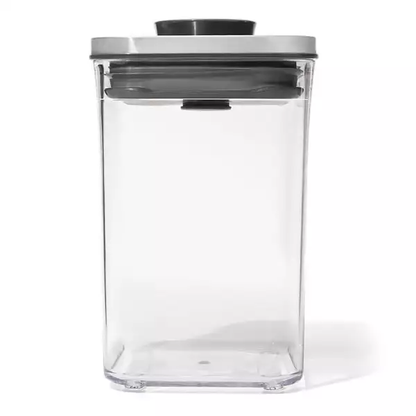 Boîte Pop Steel 1 Litre couvercle inox Oxo Livraison Mondiale