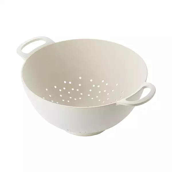 Passoire Fibre de Bambou Blanc Point Virgule Commander Vite