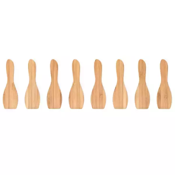 Super Prix 8 Spatules à Raclette en Bambou Pebbly