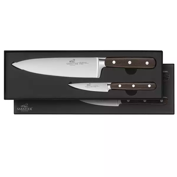 Nouvel Arrivage Coffret 2 Couteaux Egide Wengé Sabatier