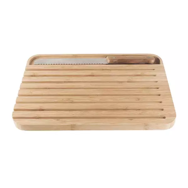 Top Vente Planche à Pain Bamboo & Couteau cranté Pebbly