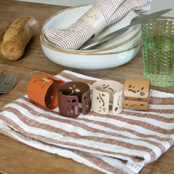Ronds de serviette Pebbly Gros Lot