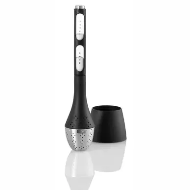 Passoire à Thé AdHoc Santea avec Sablier Noire 21,5 cm Haute Qualité