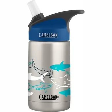 Meilleur Prix Gourde Isotherme CamelBak Eddy Kids Vacuum Insulated RVS Sketchy Sharks 0,35L