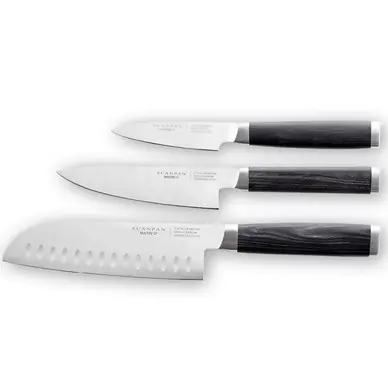 Prix Bas Set de Couteaux Asiatiques Scanpan Maitre D (3-pièces)