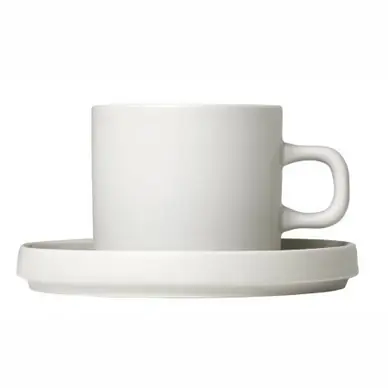 Tasse à Café et Soucoupe Blomus Pilar Moonbeam (Set de 2) Achat Immédiat