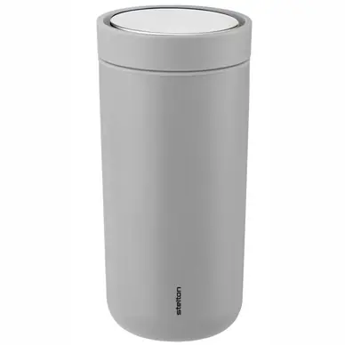 Mug Isotherme Stelton To Go Click Soft Light Grey 0,4 L Paiement Sécurisé