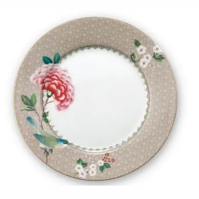 Premium Assiette PiP Studio Blushing Birds Kaki (21 cm)