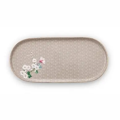 Acheter En Ligne Assiette Ovale en Porcelaine PiP Studio Blushing Birds Kaki (25 x 12 cm)