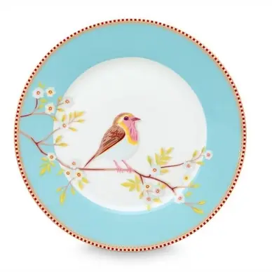Promotion Assiette de Petit-Déjeuner PiP Studio Floral Blue (21 cm)