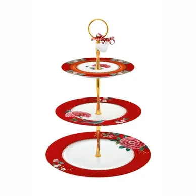 Serviteur PiP Studio Blushing Birds Rouge (17 x 21 x 26,5 cm) Satisfait Ou Remboursé