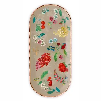 Plat à Cake PiP Studio Floral Khaki (One Size) Promotion Saisonnière