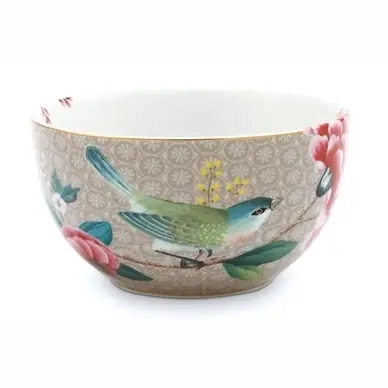 Bol PiP Studio Blushing Birds Kaki (12 cm) Retour Gratuit