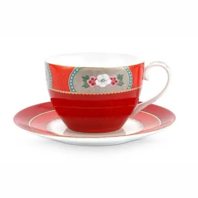 Tasse à Café PiP Studio Blushing Birds Red (280 ml) Satisfait Ou Remboursé