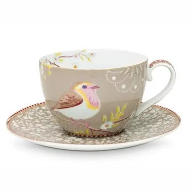 Livraison Gratuite Tasse à Café PiP Studio Floral Khaki (280 ml)