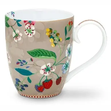 Mug PiP Studio Floral Khaki (450 ml) Affaire À Saisir