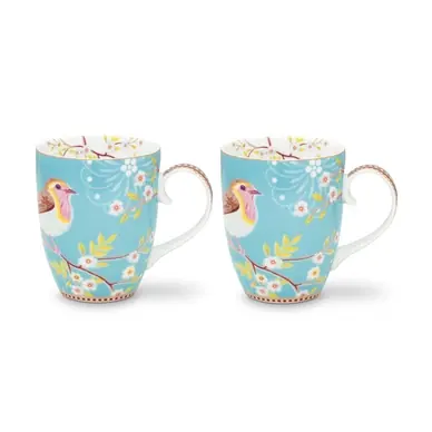 Tasse Pip Studio Early Bird Blue Large 350 ml (Lot de 2) Populaire