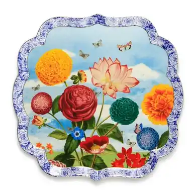 Plat de Service Pip Studio Royal Square Platter 38 cm Haute Qualité
