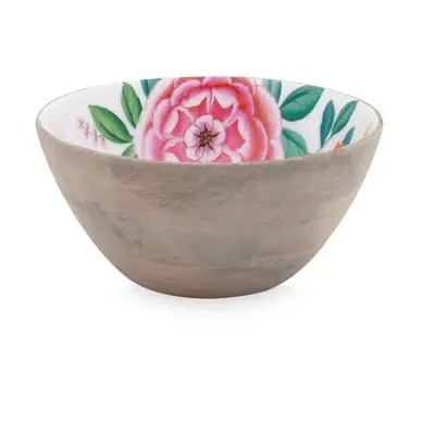 Quantité Limitée Saladier Pip Studio Blushing Birds Wood Enamelled White 24 cm