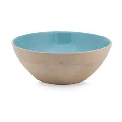 Saladier Pip Studio Blushing Birds Wood Enamelled Blue 32 cm Fait Main