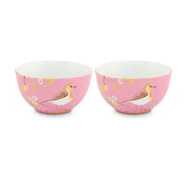 Remise Bol Pip Studio Early Bird Pink 15 cm (Lot de 2)