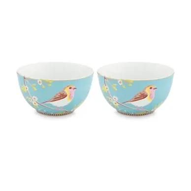 Prix Bas Bol Pip Studio Early Bird Blue 15 cm (Lot de 2)